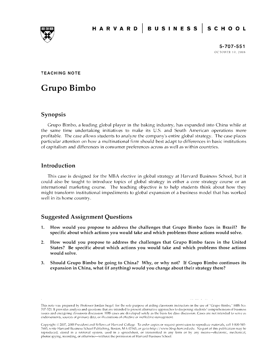 waanpeace32's tweet photo. Case Solutions/ Notes for Grupo Bimbo by Jordan Siegel
#casesolution #fliwy
https://t.co/jQFp5kq2xn https://t.co/pVM7KOIwSL