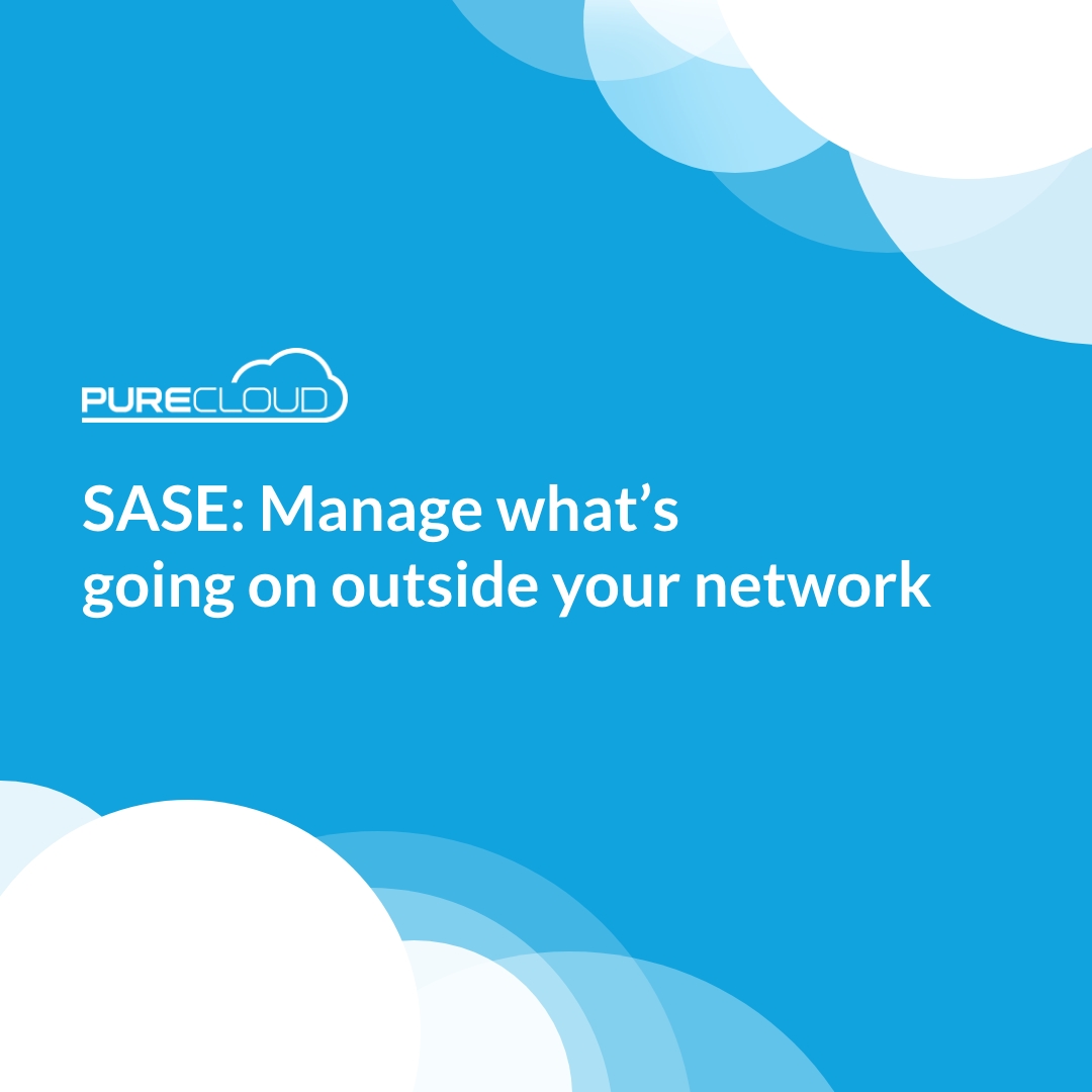 Looking to simplify your area network? With SASE you can unify and manage your area network from one cloud-based platform. With this simple infrastructure in place, you can control what's going on outside of your network across multiple sites. purecloudsolutions.co.uk/sase/