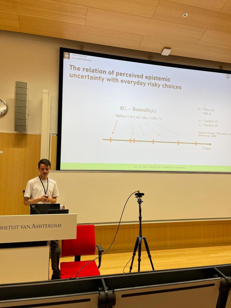 Olivia Fischer (@moliviafischer) on Twitter photo Shoutout to <a href="/AaronBLob/">Aaron Lob</a> for giving a fascinating talk about situational variability in everyday risk taking at this year's MathPsych #iccmpsyched <a href="/socmathpsych/">Society for Mathematical Psychology</a>. Overjoyed to be part of the same team <a href="/UZH_ch/">Universität Zürich</a> <a href="/CBDR_lab/">Cognitive and Behavioral Decision Research</a>! Shoutout to <a href="/AaronBLob/">Aaron Lob</a> for giving a fascinating talk about situational variability in everyday risk taking at this year's MathPsych #iccmpsyched <a href="/socmathpsych/">Society for Mathematical Psychology</a>. Overjoyed to be part of the same team <a href="/UZH_ch/">Universität Zürich</a> <a href="/CBDR_lab/">Cognitive and Behavioral Decision Research</a>!