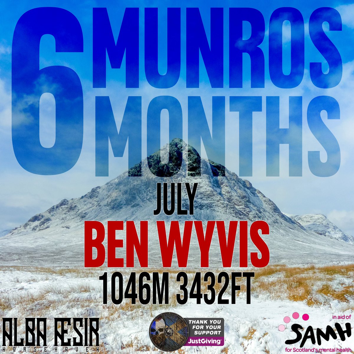 AlbaAesir's tweet photo. This weekend we tackle Munro number 5 in our 6in6 challenge to raise funds for @SAMHtweets please visit https://t.co/211hNjQNOj to donate @Mountain_Scot @walkhighlands #charity #munrobagging #albaaesir #visitscotland #norsehaven #vikings #shieldmaidens https://t.co/oVYLCEoDZq