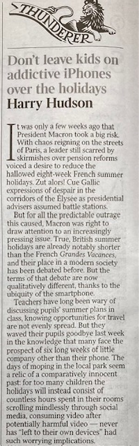 The debate over summer holidays has never mattered more

My piece in today's <a href="/thetimes/">The Times and The Sunday Times</a> 👇