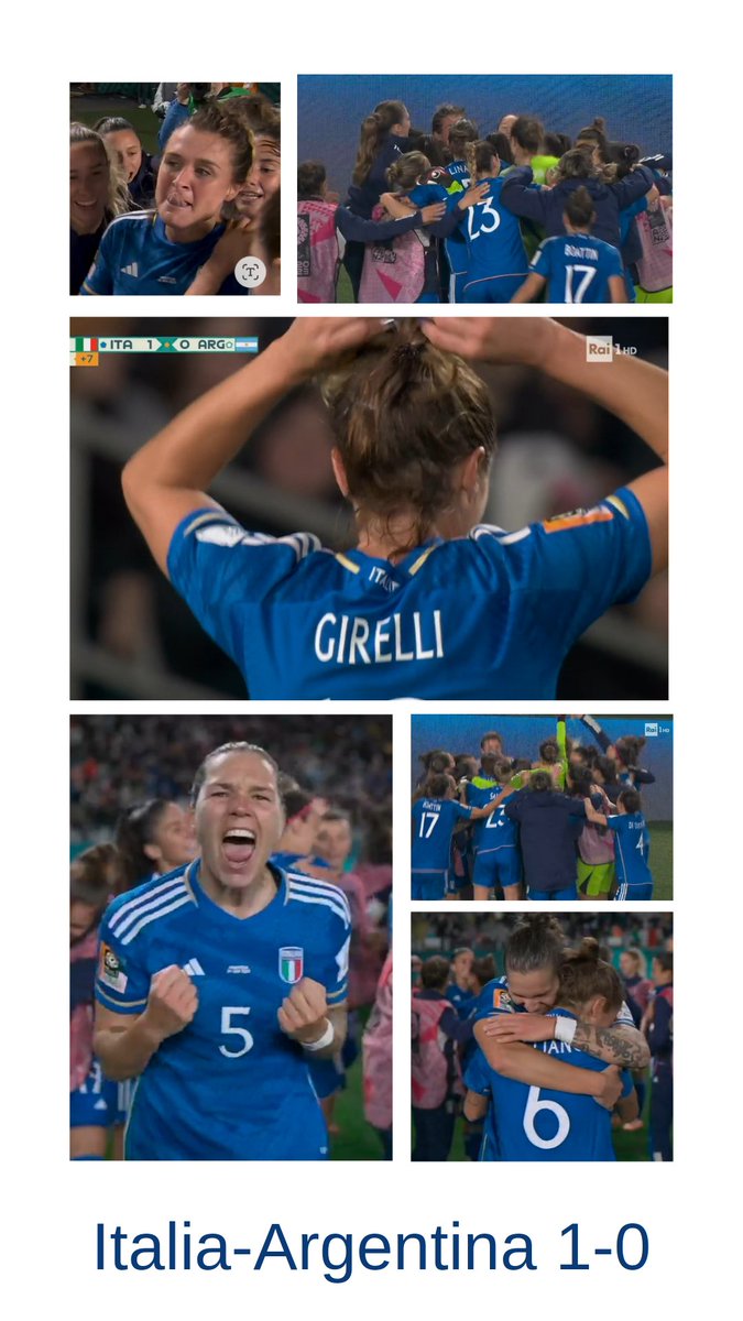 Monica D'Ascenzo (@monica_dascenzo) on Twitter photo L'Italia batte l'Argentina 1 a zero nella partita di esordio a <a href="/fifaworldcup_ar/">كأس العالم FIFA 🏆</a> grazie a un gol di <a href="/cristianagire/">cristiana girelli</a> all'85°.
Prossima partita contro la Svezia il 29 luglio alle 9.30 di mattina.
#Forzaazzurre <a href="/AzzurreFIGC/">Nazionale Femminile di Calcio</a> @FIGCfemminile #CristianaGirelli L'Italia batte l'Argentina 1 a zero nella partita di esordio a <a href="/fifaworldcup_ar/">كأس العالم FIFA 🏆</a> grazie a un gol di <a href="/cristianagire/">cristiana girelli</a> all'85°.
Prossima partita contro la Svezia il 29 luglio alle 9.30 di mattina.
#Forzaazzurre <a href="/AzzurreFIGC/">Nazionale Femminile di Calcio</a> @FIGCfemminile #CristianaGirelli