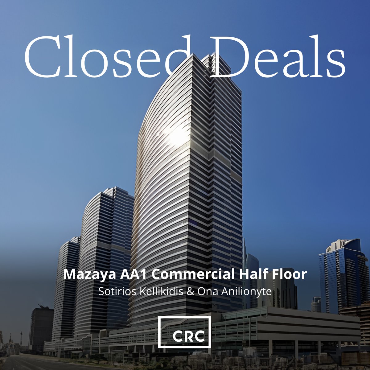 What areas should you invest in Dubai when looking at commercial property? Check out some of recently closed deals on IG: crcproperty 📲