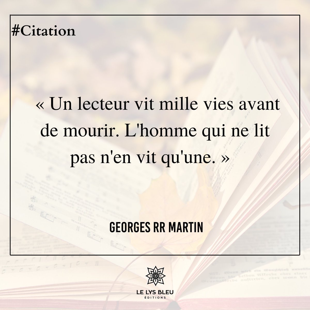 Que cette semaine soit remplie de découvertes passionnantes, d’aventures palpitantes et d’enrichissement personnel à travers la magie de la lecture.

Bonne semaine à tous ! 📚✨

#Lysbleueditions #jesoutienslesauteurs