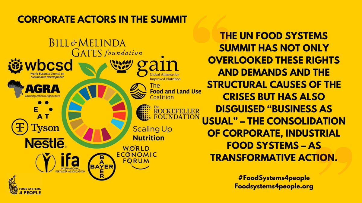 CSM4CFS's tweet image. 🚨Overcoming the global crisis of hunger and malnutrition requires urgent and coordinated actions that respond to the rights and demands of those most affected.
Let us voice our deep concern on the 1st day of the UN Food Systems Summit #UNFSS2023 &amp;amp; beyond!  #FoodSystems4People