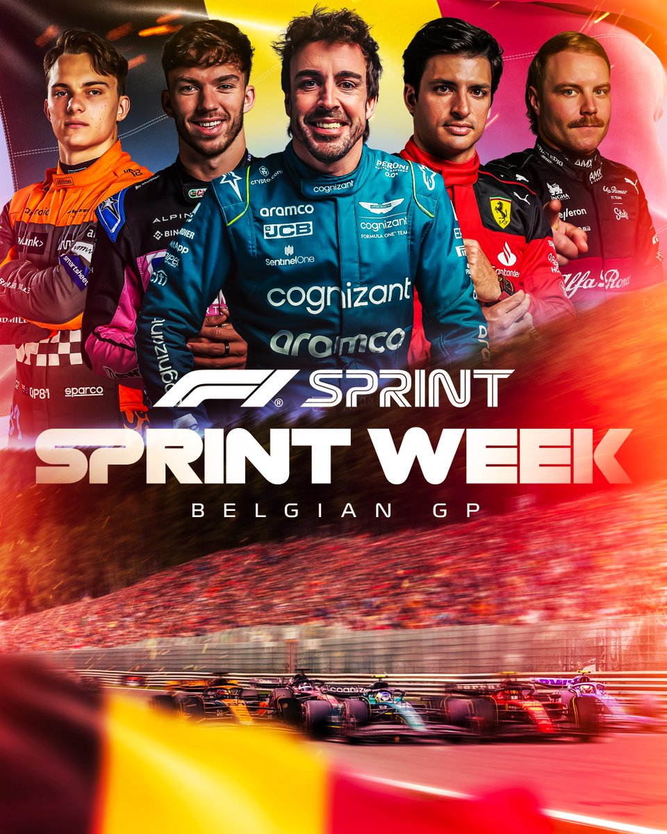It's RACE WEEK again! 🙌🇧🇪

With some added #F1Sprint action ✨

#BelgianGP #F1