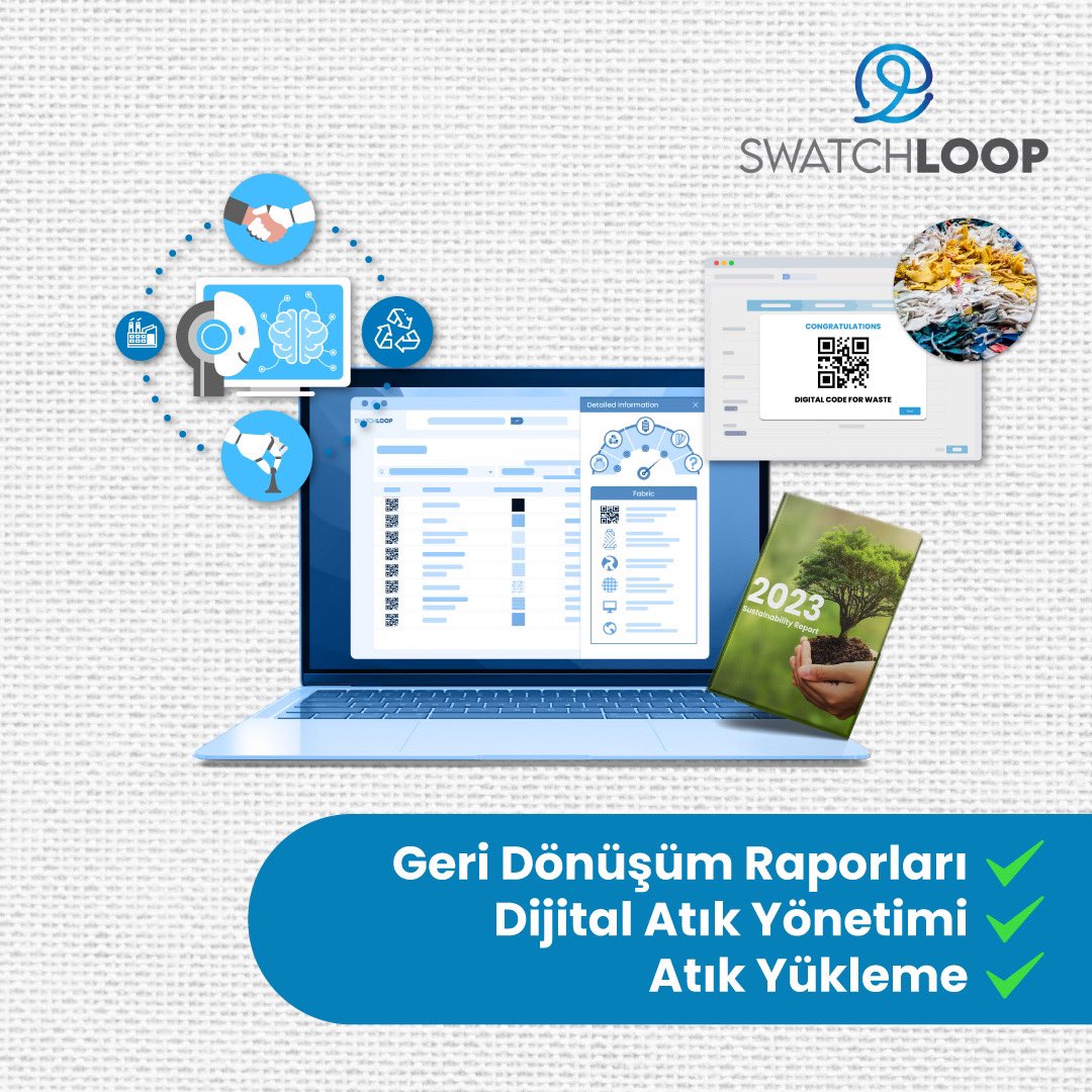 Let us take care of your textile-to-textile recycling! Increase your sustainability and efficiency with SwatchLOOP!

Bırakın tekstilden tekstile dönüşüm sürecinizi yönetelim! SwatchLOOP ile birlikte sürdürülebilirlik ve verimliliğinizi artırın!

#swatchloop