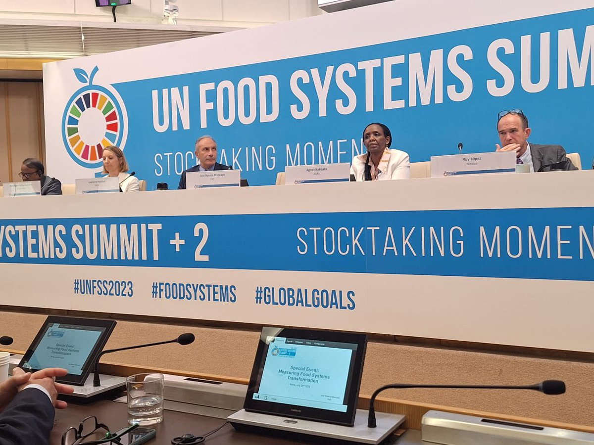 “Without data all we have are opinions. Although measuring can be uncomfortable, it is key to know where we stand in #FoodSystems transformation.” - @l_haddad moderating the discussion on Measuring Food Systems Transformations at #UNFSS2023 happening in Rome. @FoodSystems