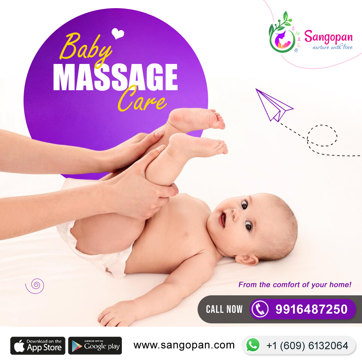 Baby Massage Care Package by Sangopan, from the comfort of your home! sangopan.com/products/baby-… #sangopan #mothercare #mother #babycare #massage #Babymassage #pregnancyhealth #yoga #pranayama #pregnancy #pregnancyjourney #pregnancymassage #baby #mom #workingmom #momlife #india
