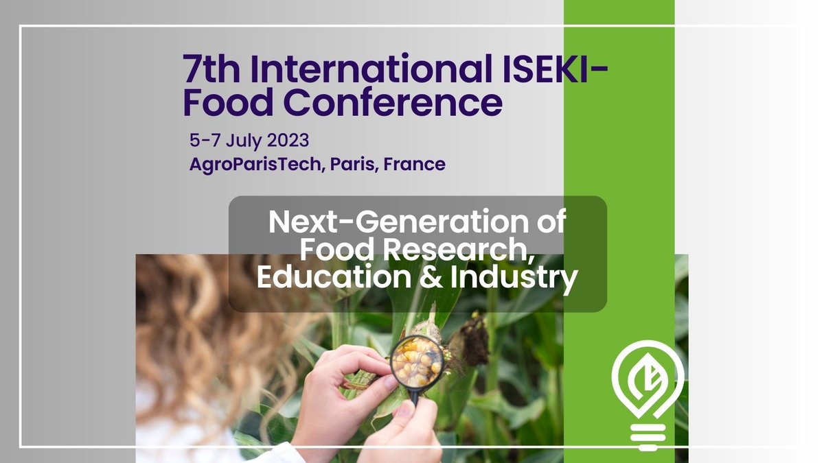 #conference @ploutos_h2020 participated in the 7th International ISEKI-Food Conference on 5 - 7 July 2023 at #agroparistech. The theme was: Next-Generation of Food Research, Education & Industry It was a great opportunity to show our work & network with agri-food stakeholders!