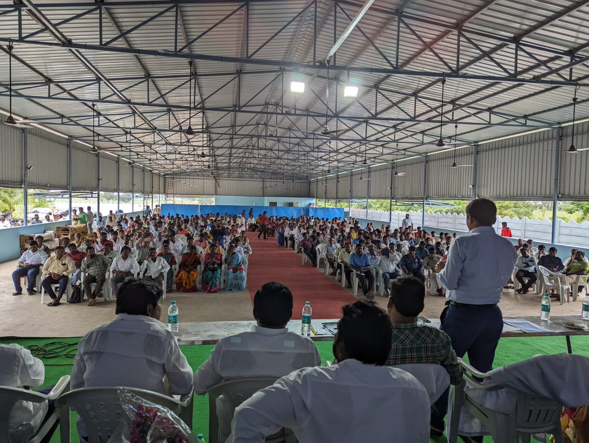 Today organized awareness programme to about 500 fishers on Circular Cage culture farming &amp; FFPOs in Nalgonda Dist. addressed by <a href="/lachiram_bhukya/">LACHIRAM BHUKYA</a>, Commr. of Fisheries along with Chairman, TSFCOF, facilitated by Senior officials from MPEDA &amp; DoF, Telangana. <a href="/FisheriesGoI/">Department of Fisheries, Min of FAH&D</a>