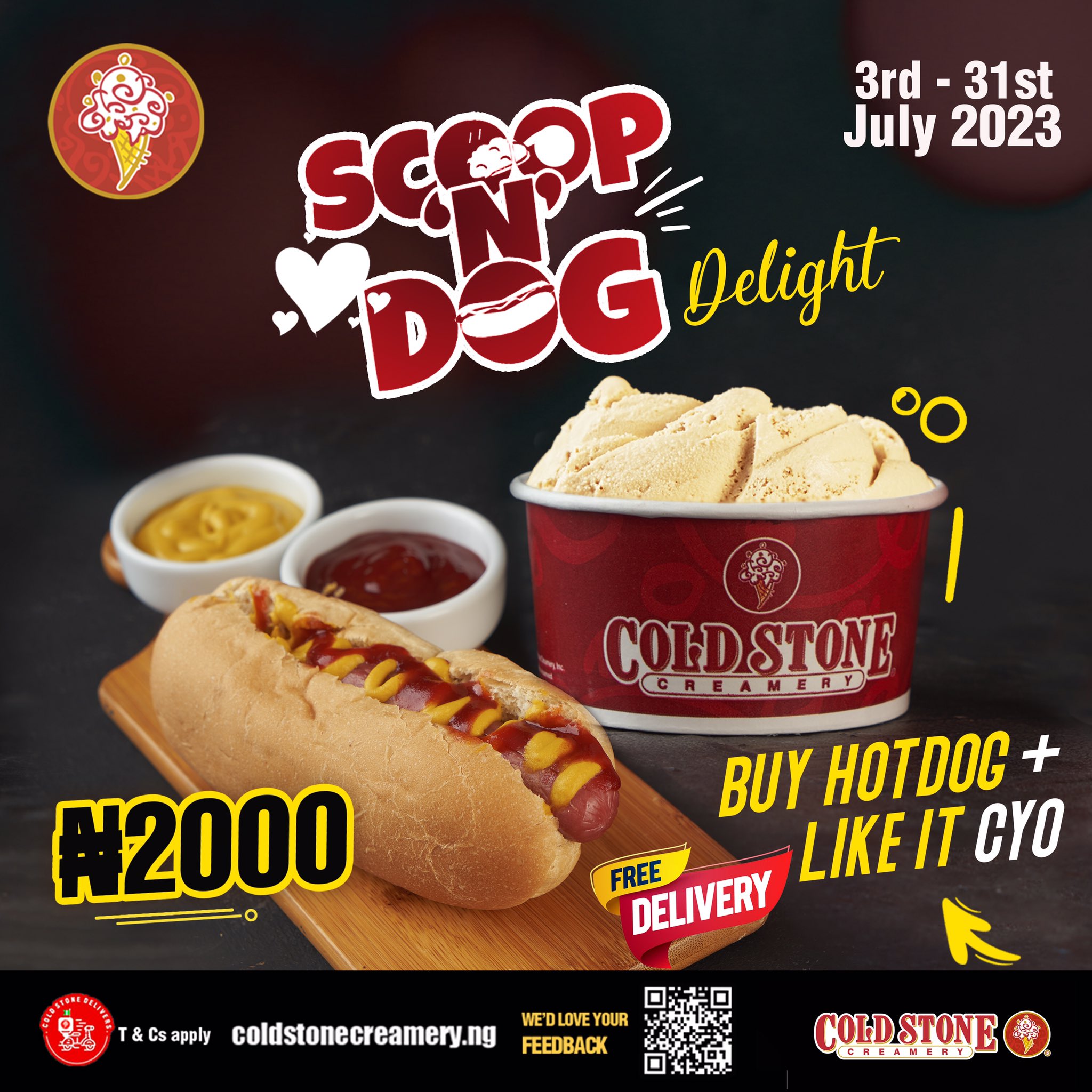 Cold Stone Creamery on Twitter: "🌭🍦 Brace yourself for a tantalizing