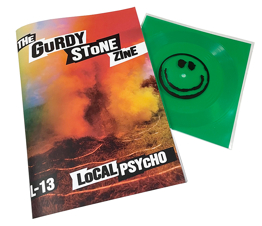 In April 2023 @LocalPsycho_ gathered by a East Sussex standing stone to mark the passing of the Green Comet & the release of 'The Hurdy Gurdy Song' on @heavenlyrecs. 'The Gurdy Stone Zine' documents this. SIGNED limited edition + poster. @L13LIW. roughtrade.com/gb/product/jim…