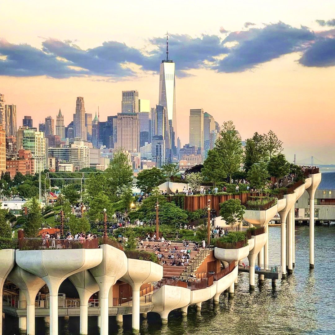 SStoriesAsia's tweet photo. A whimsical oasis, floating "Little Island" on Hudson River. Have you seen this? 💛 A new free public park offers a unique green 🌿 space unlike any other in New York City!

📸 : 
@behindthescenesnyc
@nyhiltonmidtown
@parkcentralny
@tinyatlasquarterly

#VisitTheUSA #WhatsGoodNYC https://t.co/VlSG8OBUI5