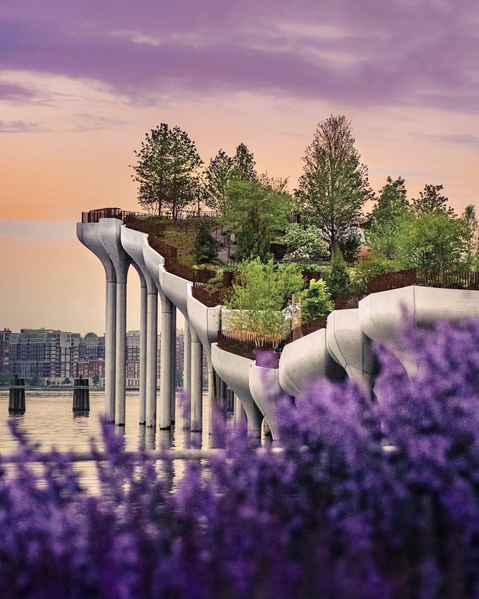 SStoriesAsia's tweet photo. A whimsical oasis, floating "Little Island" on Hudson River. Have you seen this? 💛 A new free public park offers a unique green 🌿 space unlike any other in New York City!

📸 : 
@behindthescenesnyc
@nyhiltonmidtown
@parkcentralny
@tinyatlasquarterly

#VisitTheUSA #WhatsGoodNYC https://t.co/VlSG8OBUI5