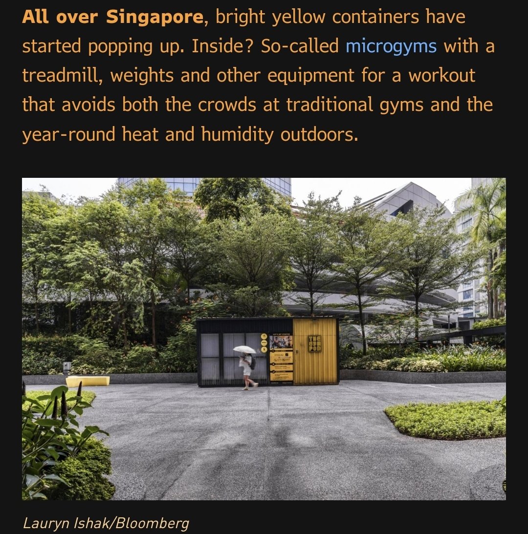 Сингад microgyms гээд контейнер gym нээгдсэн гн. Нийтийн gym-ын хөлс, бусадтай хамт дасгал хийхээс төвөгшөөдөг хүмүүст зориулсан гн. Бас санадаг л санаа..