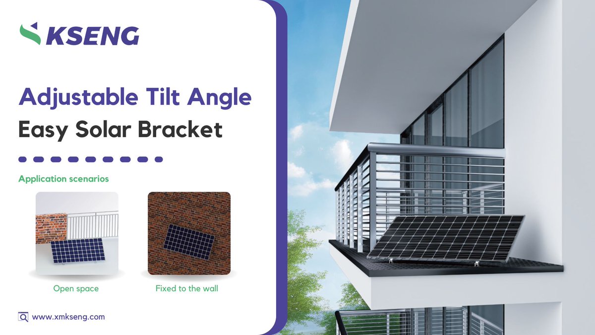 KsengSolar's tweet image. 🔆 #KsengSolarSolution @KsengSolar's easy solar bracket is an ideal choice for those living in apartments to start their #solar journey as it can be easily fixed to the wall or placed in open spaces.  

More at: xmkseng.com/solar-balcony-…

#Gosolar #Homesolar #Balconysolar