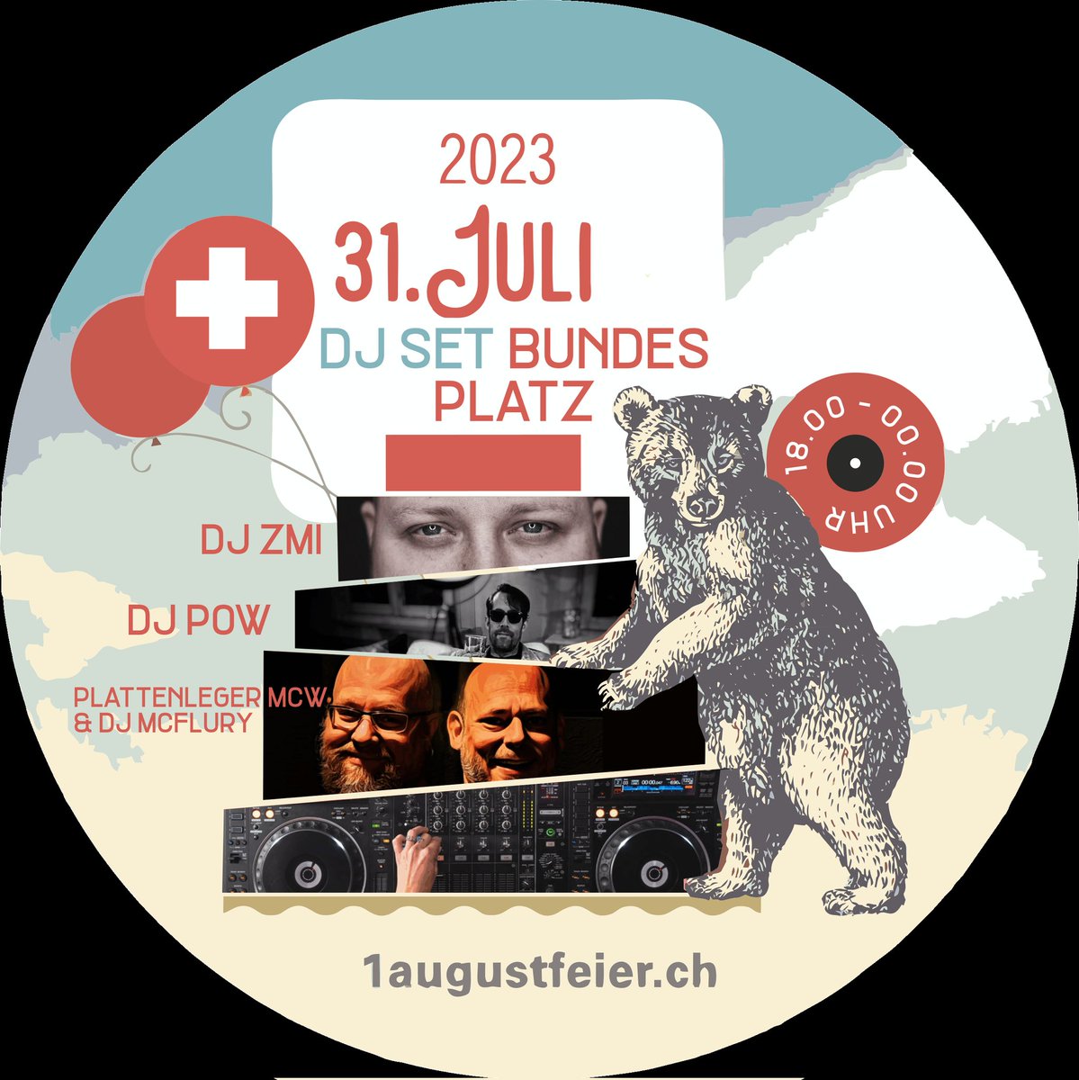 mcw_bern's tweet photo. MO. 31.07.23
Ab 18h00 - 24.00
#Bundesplatz @Bern_Stadt 
6-Hour-DJ-Set mit 
DJ ZMi @zmizzel 
DJ POW 
DJ McFLURY @djmcflury  und
plattenleger mcw @mcw_bern 
#1AugustFeier #175JahreBundesverfassung #Party #Dance #clubcharts https://t.co/ABGdcZwT6r