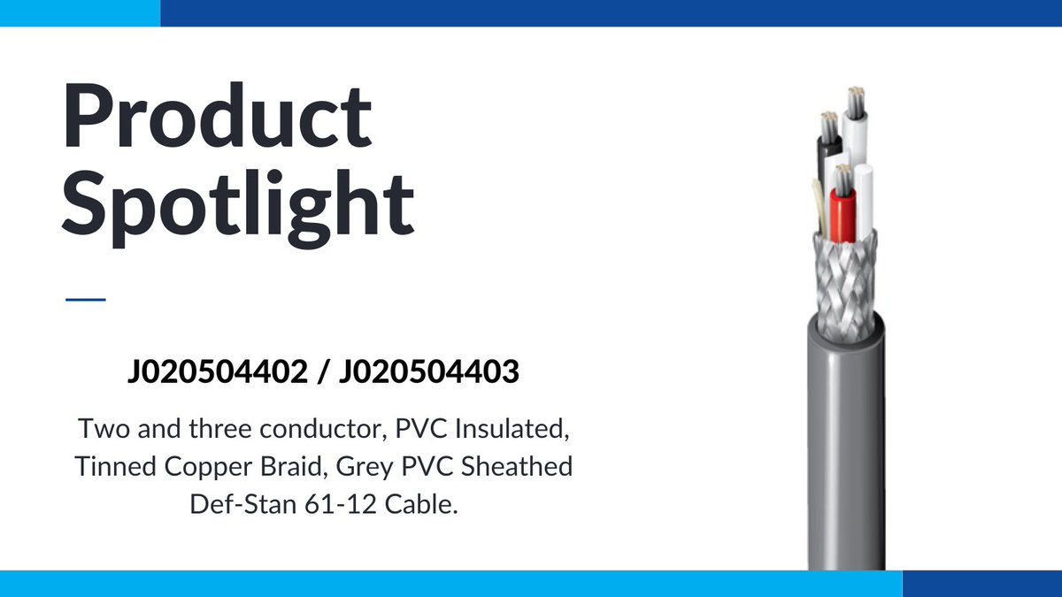 JAYCOR9's tweet image. Our spotlight for this week is the J020504402 and the J020504403 cables. Check out the spec sheet for more information or chat to our sales team to find out more about this product - jaycor.co.za/wp-content/upl…

#JAYCOR #ProductSpotlight #Cables