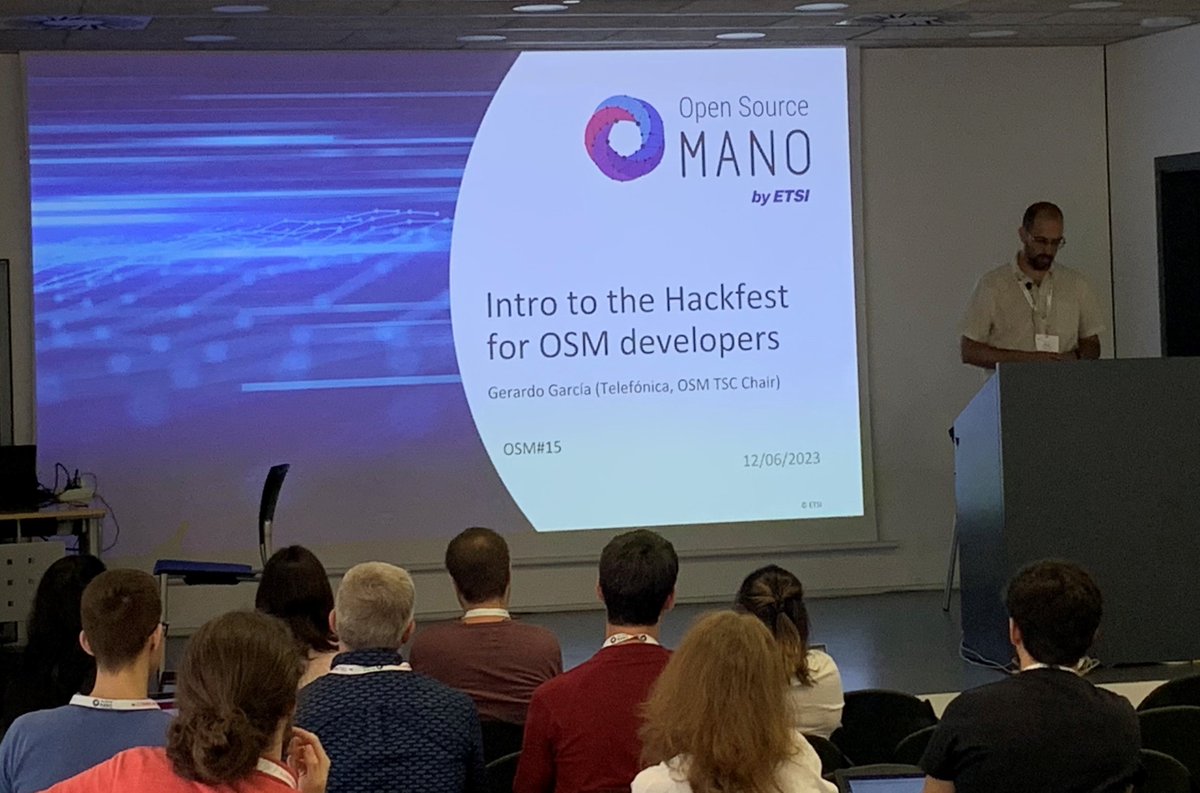 📽 Get started with #OSM dev and #OpenSource #contributions with #OSMhackfest videos by <a href="/garciadeblas/">Gerardo García</a>  (<a href="/Telefonica/">Telefónica</a>), G. Calviño, G. Atici, M. Beierl (<a href="/Canonical/">Canonical</a>),  C. Grasselli (UniBo), P. Escaleira (<a href="/itnewspt/">Instituto de Telecomunicações</a>)

#NFV #Orchestration #hackfest 

osm.etsi.org/wikipub/index.…