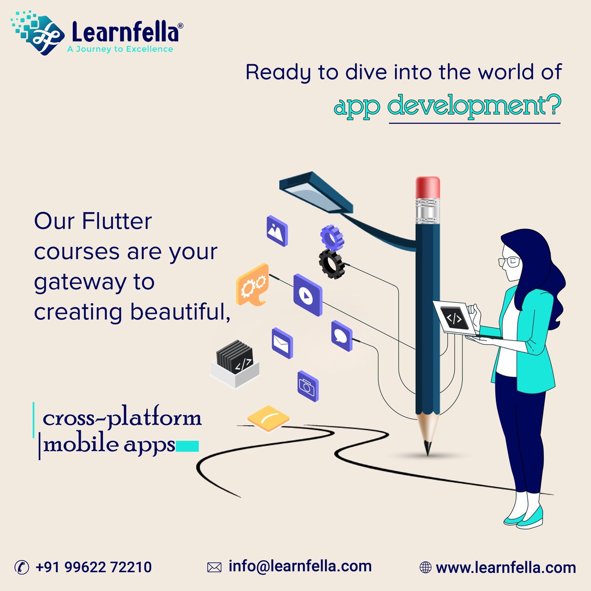 learnfella's tweet image. Enroll now and become a master of mobile app development!
Visit @ learnfella.com
#learnfella #FlutterAppCourse #LearnFlutter #FlutterDevelopment #FlutterAppDevelopment #FlutterSkills #CodeWithFlutter #FlutterForBeginners #FlutterLearning #FlutterTraining