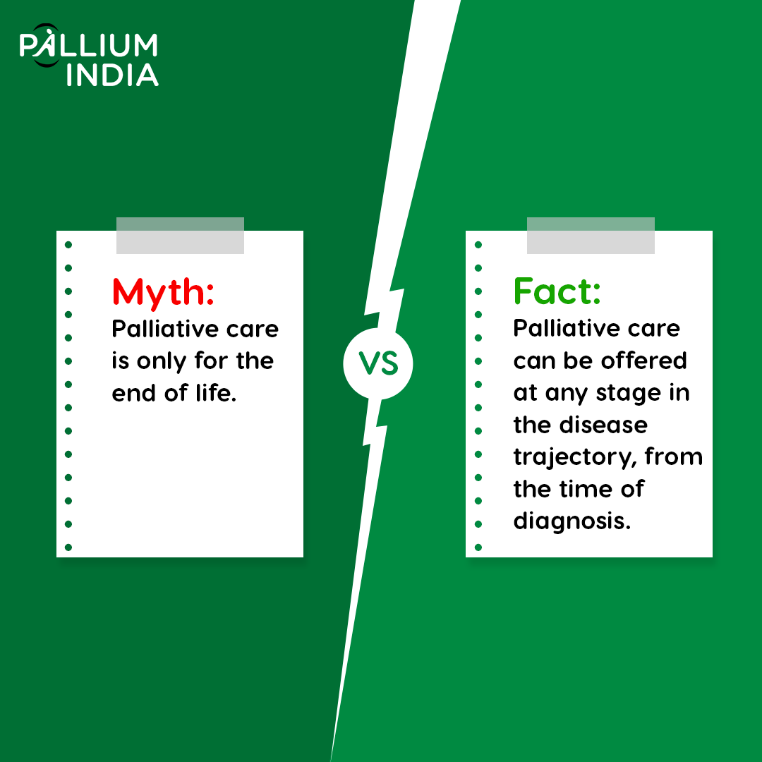palliumindia's tweet photo. Do you believe that palliative care is only for cancer patients or at the end of life? Think again.Palliative care can help patients with various conditions live a better life. Look beyond the myth.

#palliativecare #mythsfacts #cancer #eol #dignity #serioushealthrelatedsuffering https://t.co/apxeWDNoye