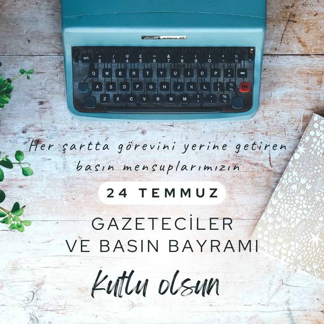 Kamuoyunu bilgilendirmek adına, her şartta görevini yerine getirmek için canla başla çalışan tüm meslektaşlarımın 24 Temmuz Gazeteciler ve Basın Bayramı kutlu olsun...
#24TemmuzGazetecilerveBasınBayramı