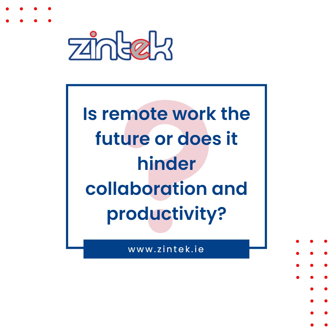zintek's tweet photo. 🌍💼 Remote work: the future or a hindrance? 💭📊 What's your take? 💭

❤️ Join the conversation and let's dismantle the myths. Share your thoughts and experiences in the comments below! 👇 

#RemoteWork #FutureofWork #TechSupport #Ireland #IrishBusiness #NorthernIreland #UK https://t.co/F8lvgWoBID