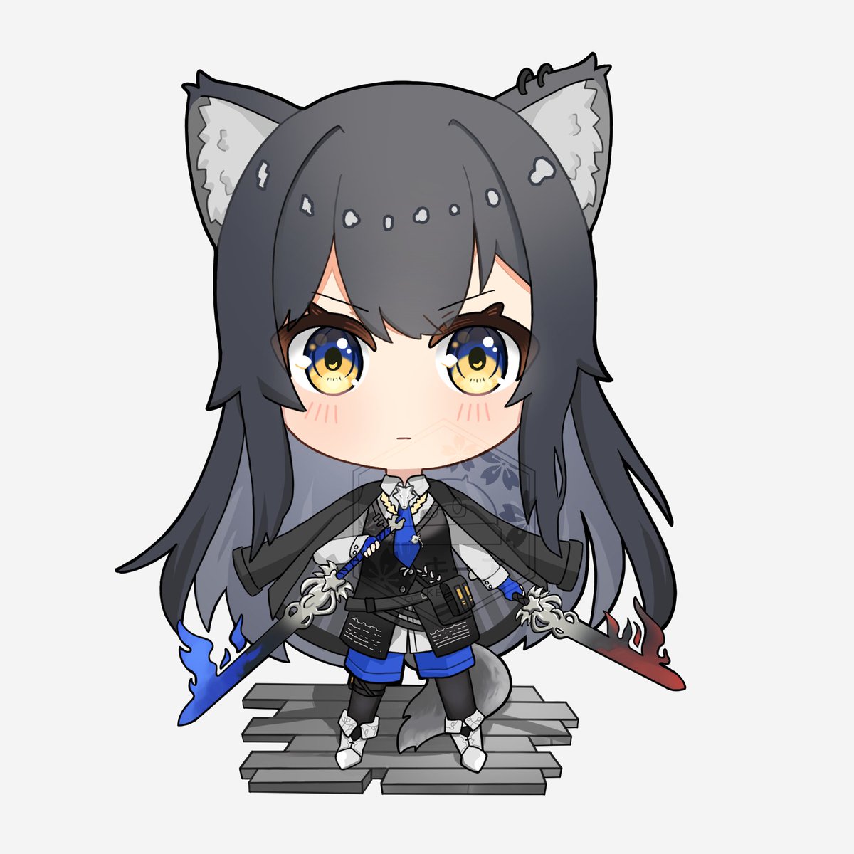 NTR「Texalter and NTR  Knight #Arknights」|Kア | キーアのイラスト