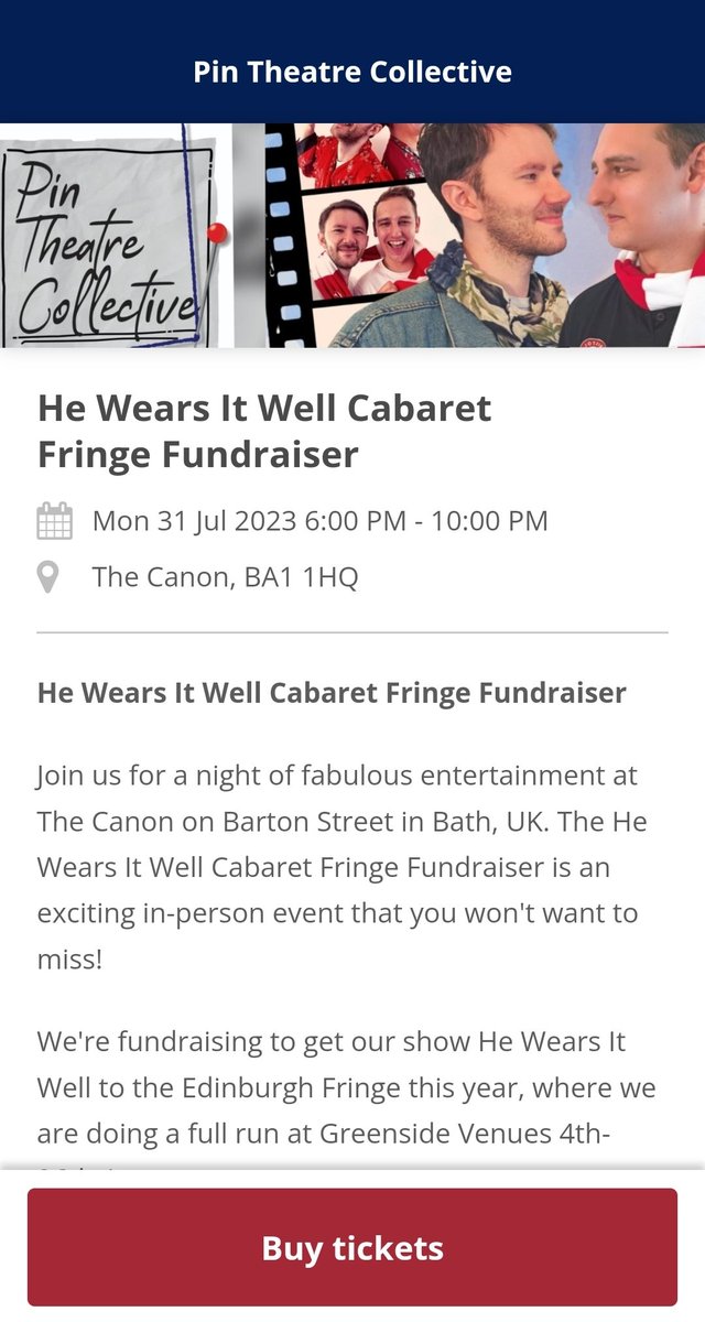 PinTheatre's tweet photo. ONE WEEK until our CABARET FUNDRAISER in Bath 🎊

We are so excited to showcase all of the wonderful acts we have lined up for you! 

📅 Monday 31st July 
📍 The Canon, Bath
⏰️ 6pm-10pm

Grab your ticket 🎟 
https://t.co/6ehRBySvKe? https://t.co/OAwFGv7JjY