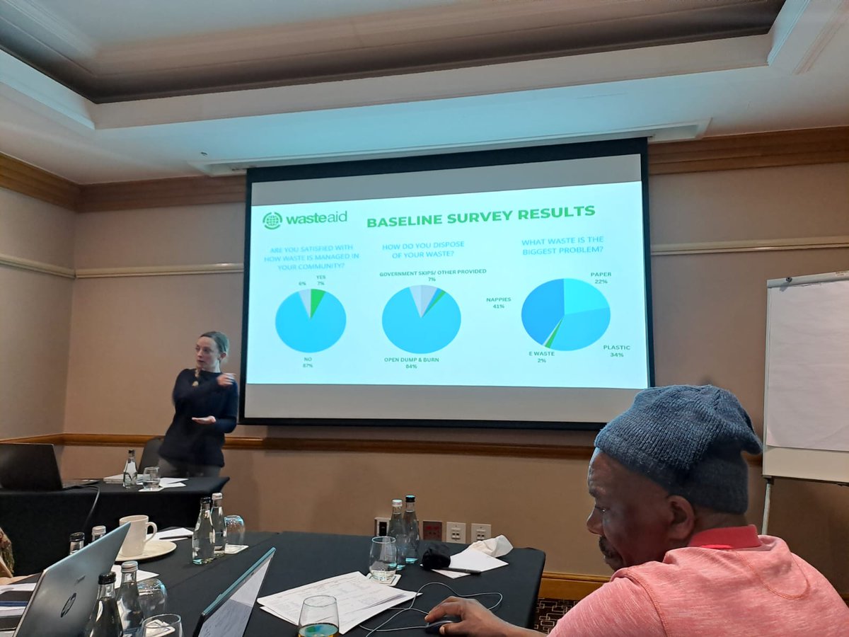 Rebecca4Earth's tweet photo. @WasteAid presented the #Masibambisane Project at the #Africa #Waste Summit last week, and there is more exiting news on the @WRAP_UK &amp; @UKRI_News 
feasibility study coming this week, so keep posted! https://t.co/kCwam0sweX