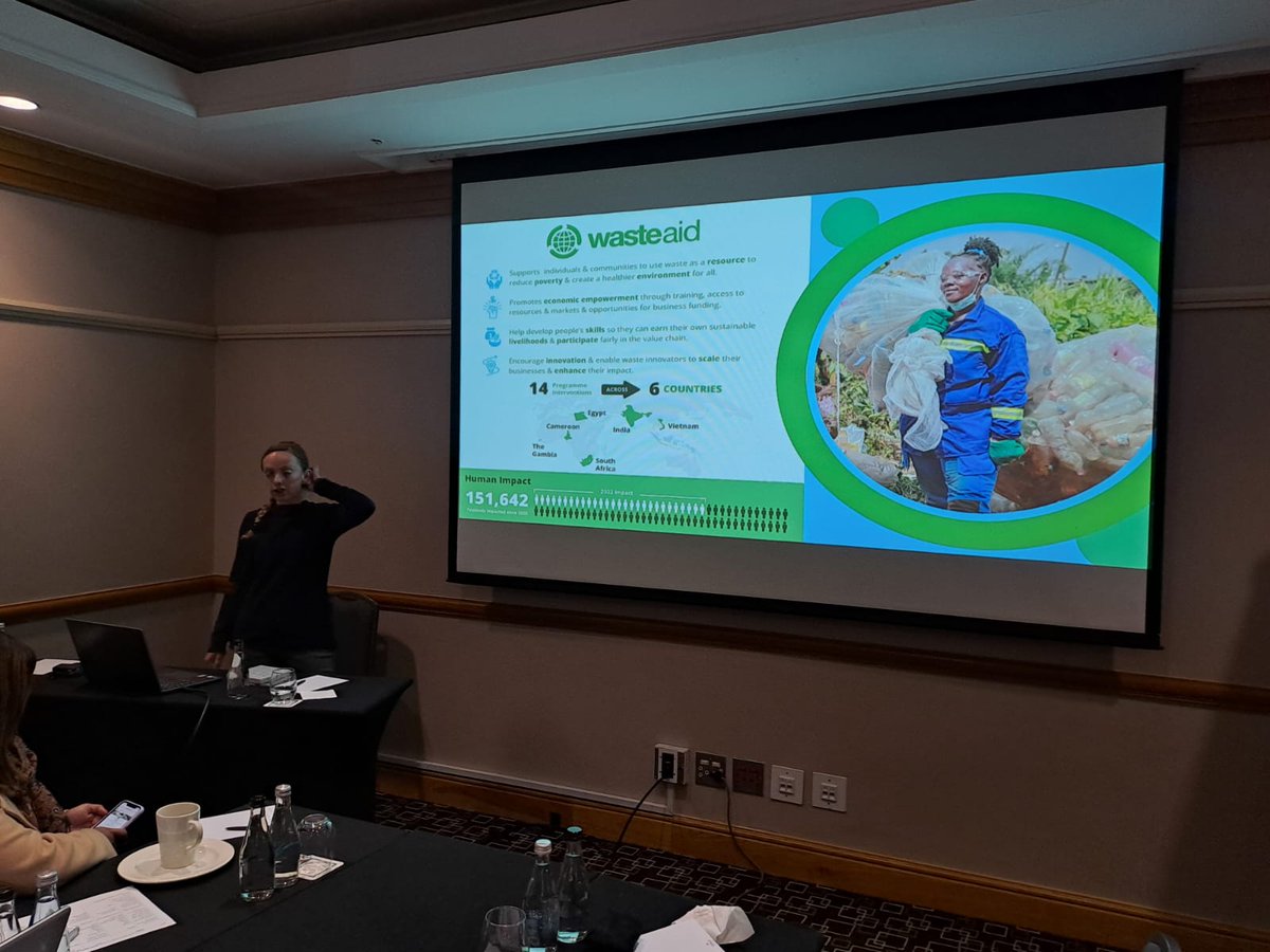 Rebecca4Earth's tweet photo. @WasteAid presented the #Masibambisane Project at the #Africa #Waste Summit last week, and there is more exiting news on the @WRAP_UK &amp; @UKRI_News 
feasibility study coming this week, so keep posted! https://t.co/kCwam0sweX