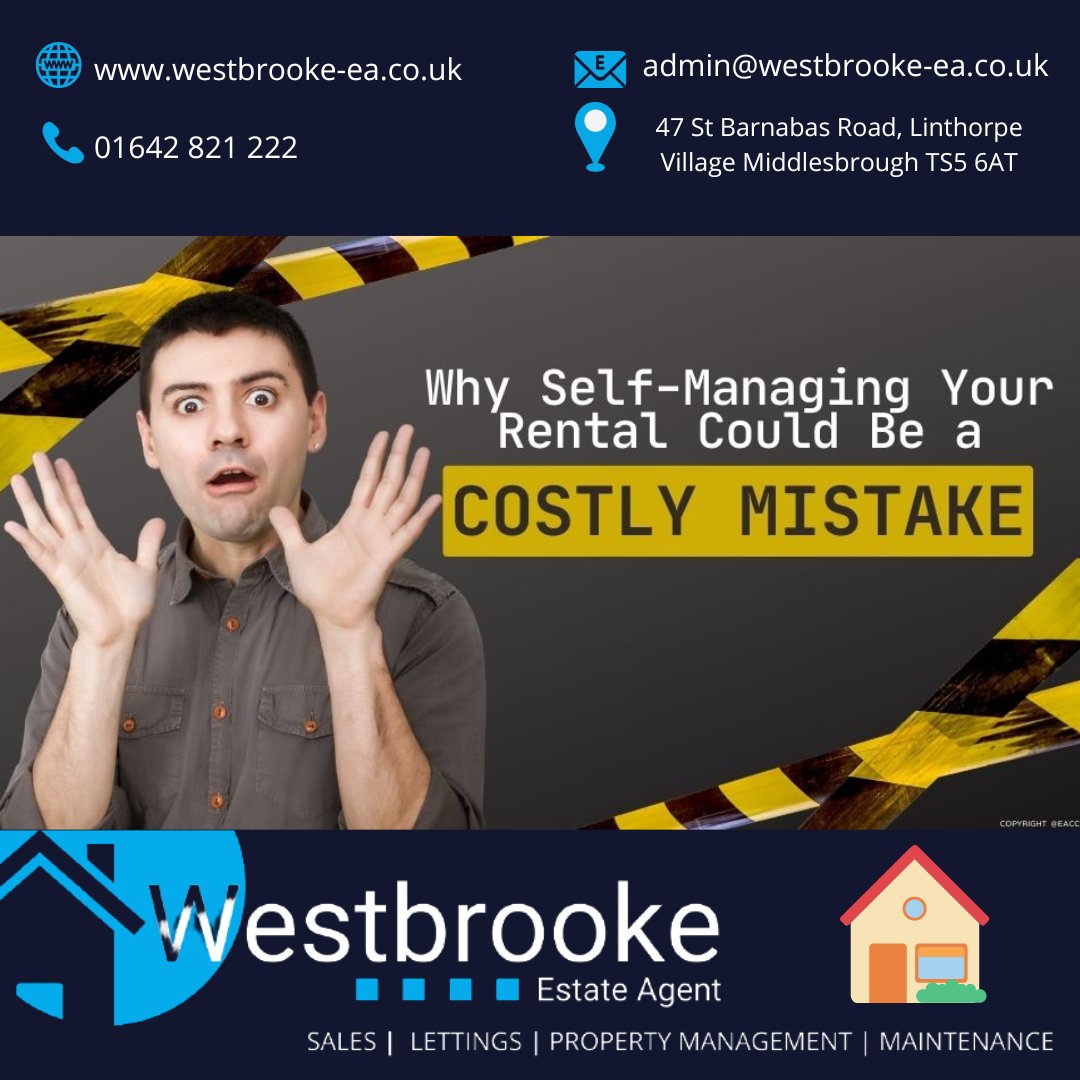 westbrooke_ea's tweet photo. Why Self-Managing Your Rental Might Not Be the Money Saver You Think It Is 

Visit our Facebook for more info;
#WestbrookeEstateAgent #Westbrooke #Linthorpe #TeessideEstateAgents #NorthEastEstateAgents #TeessideProperty #Northeast #Teesside #Firsttimebuyers #EstateAgents #NewHome https://t.co/HLNCsX1ySZ