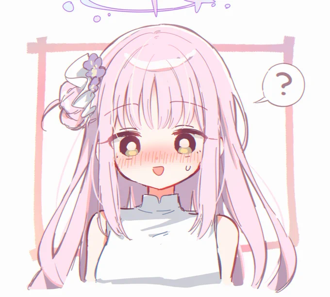ミカの好きポイントの一つ、髪型のセット(特に前髪)に命かけてそうなところ #ブルアカ