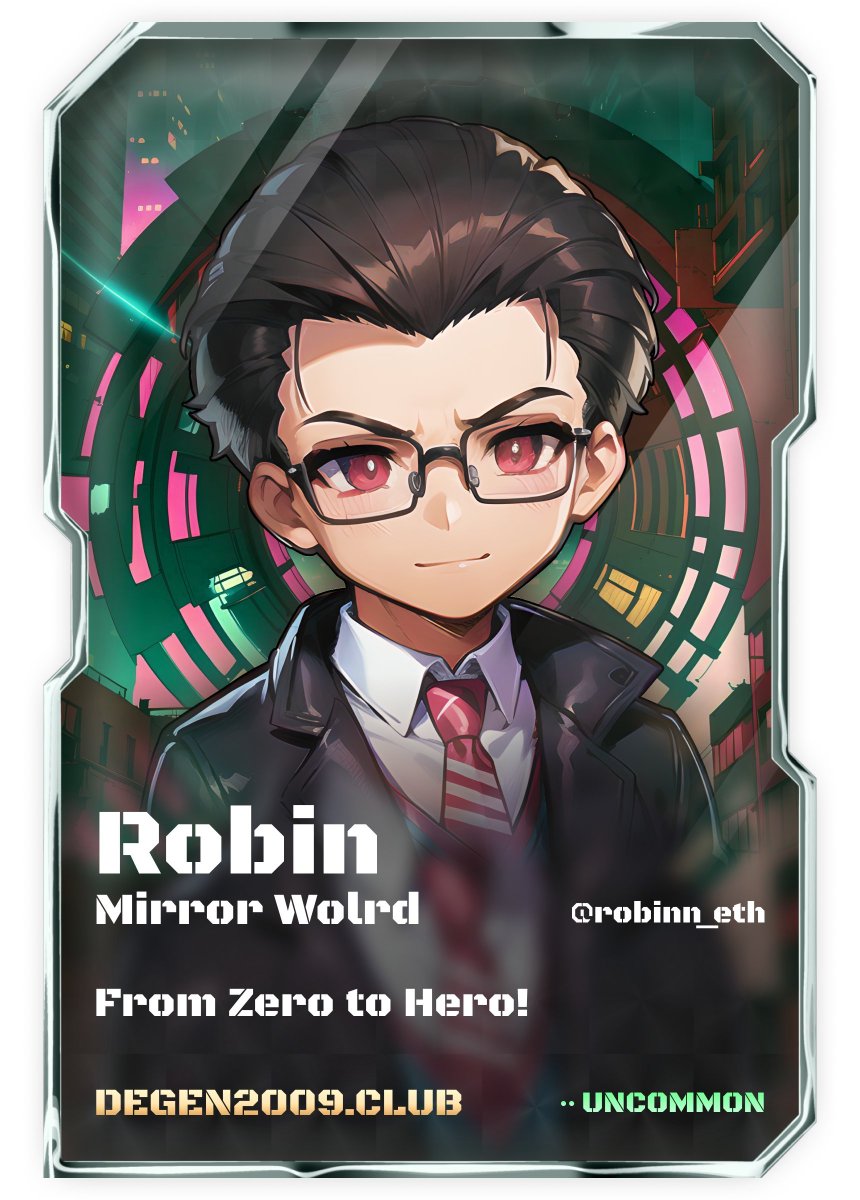 Robinn.Sol (@robinn_eth) on Twitter photo ✨ Grateful to <a href="/DegenReborn/">DegenReborn</a> for crafting an incredible character card for me!
Unlocking a whole new dimension of self-expression in the #DEGEN2009 😈 ✨ Grateful to <a href="/DegenReborn/">DegenReborn</a> for crafting an incredible character card for me!
Unlocking a whole new dimension of self-expression in the #DEGEN2009 😈