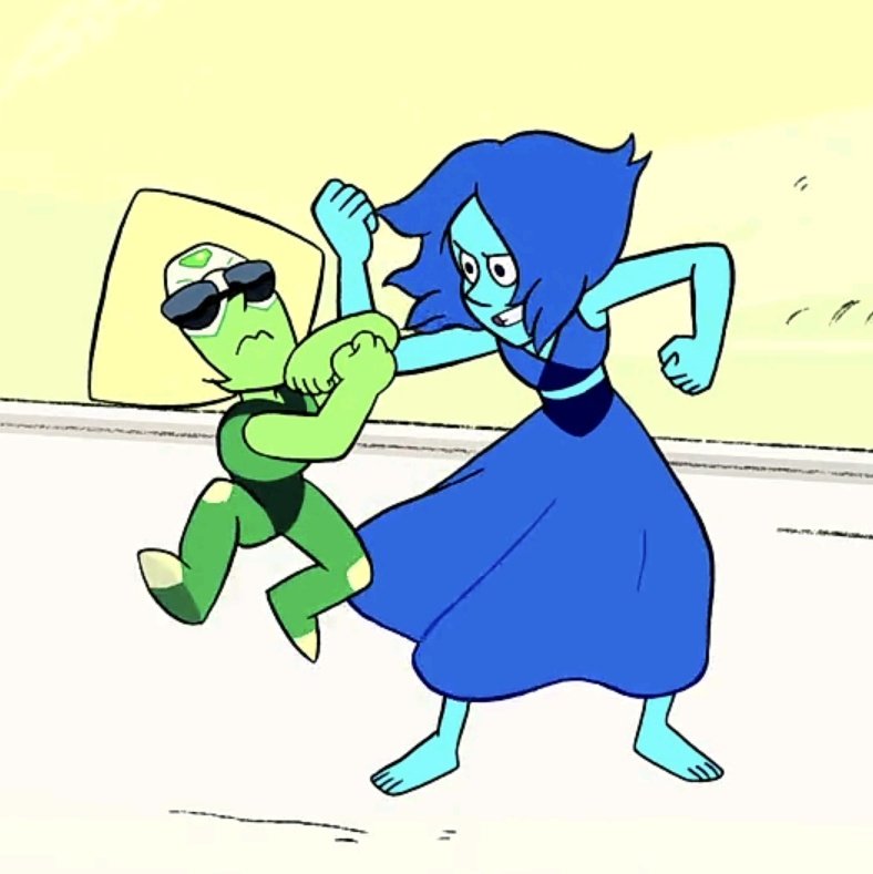 "lapis is the cold one and peridot is the cheerf-" NO‼️ THEYRE BOTH STUPID