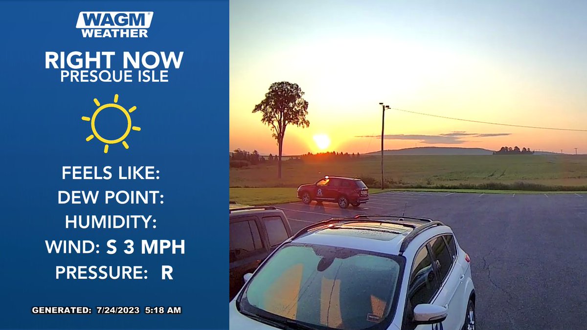 Here's a live look outside the station here in Presque Isle. Rise and Shine is underway on WAGM, so make sure to tune in for your latest forecast: https://t.co/5Mk17C8VPw Check out the forecast anytime: https://t.co/PfbLUmJCit #MEwx #NBStorm https://t.co/qmwFZKOz7a