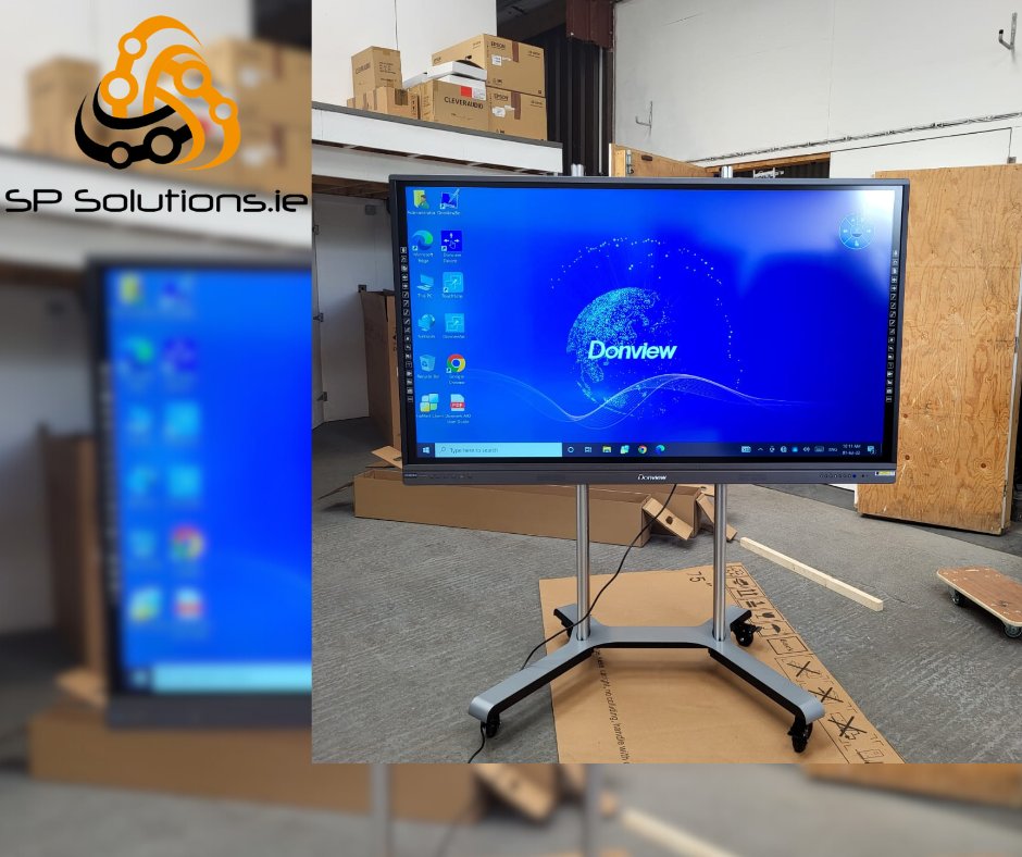 Final preparations with our latest demonstration screen. If you would like to test out one of our demo screens, get in touch today! 😊 #Donview #Demo