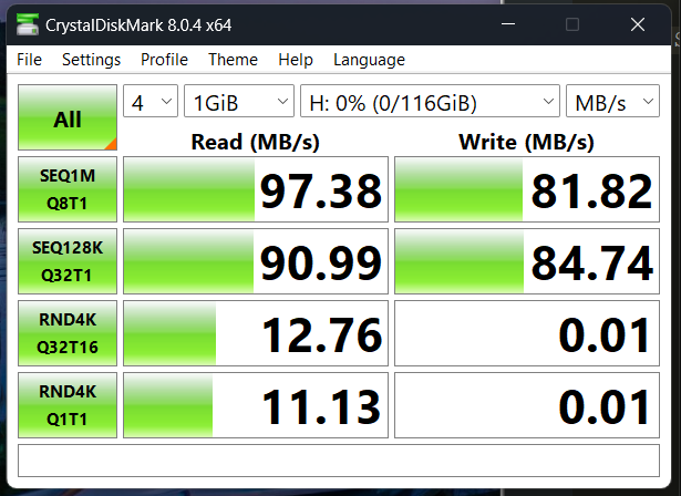ssulti's tweet photo. @ASUS Mr. ROG Ally just fried SD card. 128G SDXC not longer works on it and with USB reader on another computer hits mind blowing random write speed of 10KB/s.

Just perfect I might say... Spent some time to figuring out what happened. https://t.co/kZh91GF5ai