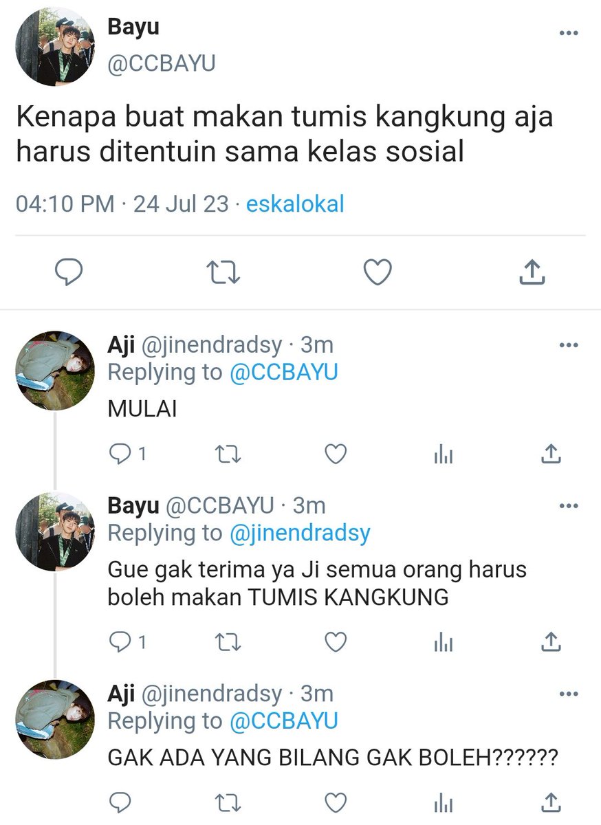 eskalokal's tweet photo. Hari biasa di Eska: menyelesaikan perdebatan dengan... Membuat topik perdebatan baru. https://t.co/Zg8Liulz2M