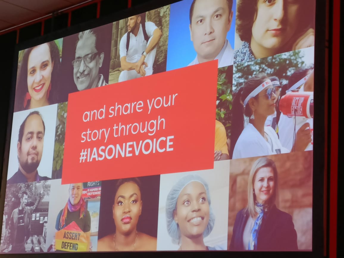 Auruminstitute's tweet photo. Tanya Nielson, the Managing Director of Aurum's Clinical Research Division, is proudly featured on the #IASONEVOICE wall at the #IAS - @iasociety https://t.co/mJCC69sNdy