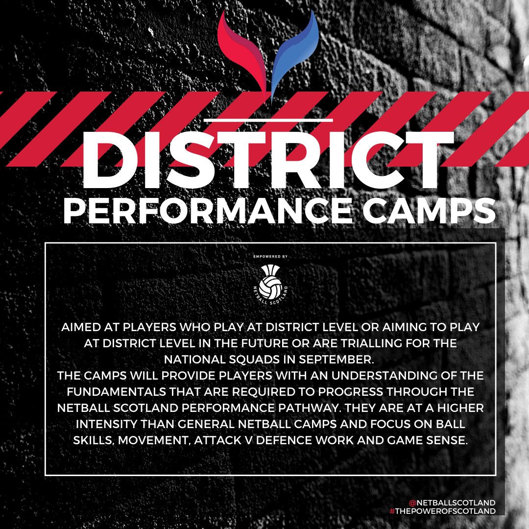 NetballScotland's tweet image. Netball Scotland introduces Performance Camps 🏐

Head to our website for all the information and to book your place:
ow.ly/Qrik50PjcCP

Book Now: bit.ly/PerfCamps2023

#netball #powerofscotland #pathway
