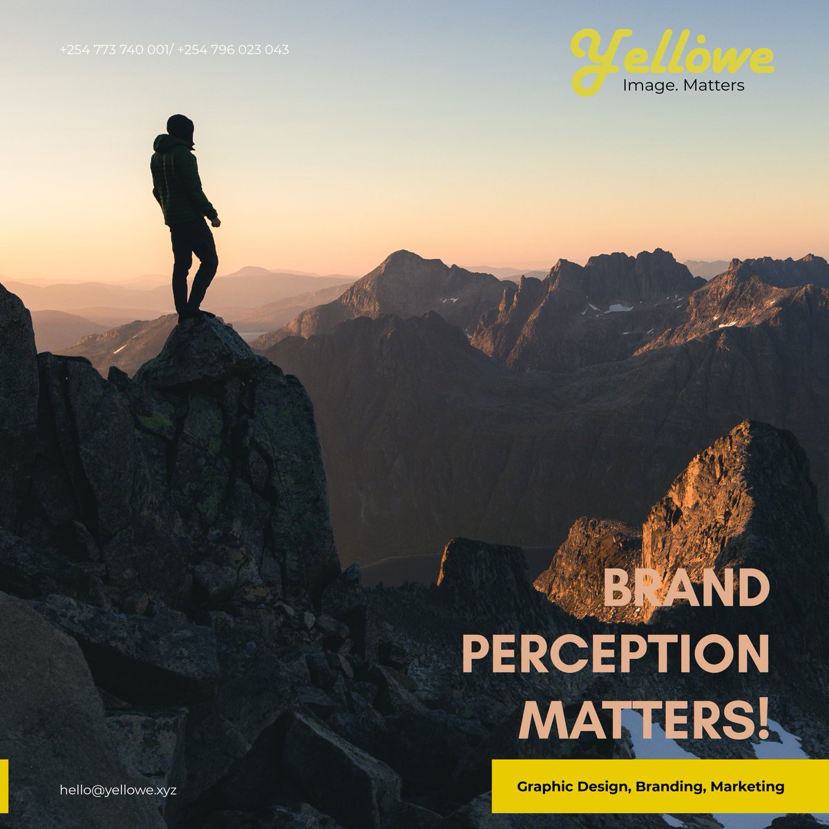 How does the public perceive your brand? 
#yellowe #imagematters #brandperception #brandidentity