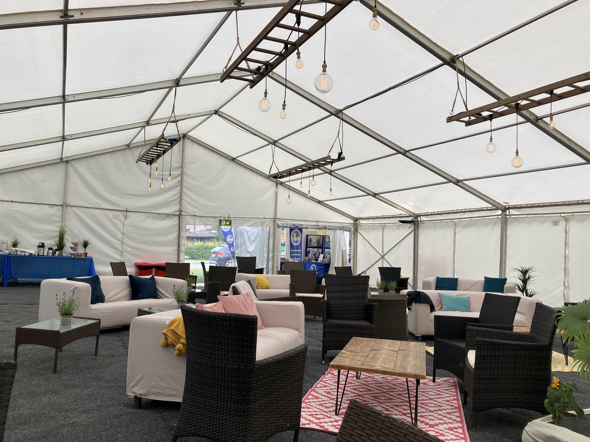 Ready for the off - tent talks a space for all staff to hear share and unwind at Salisbury NHS FT Hospital