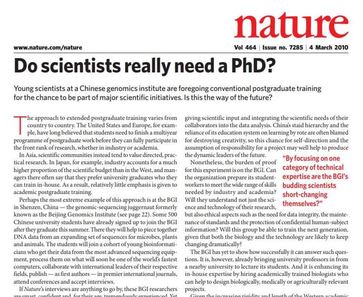 ChianaNadou's tweet photo. 📚📚📚Do #Scientists really need a #PhD???

Full article available on: https://t.co/vh7fJhBOZK

@PhDVoice @PhD_Genie https://t.co/4DMYBwK8wx
