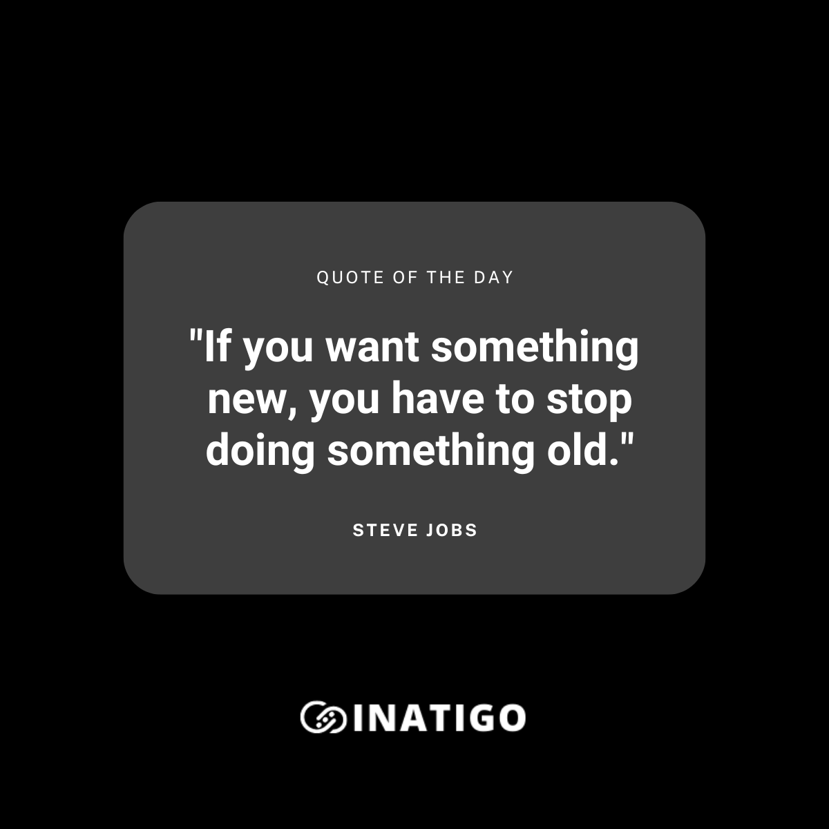 INATIGO_Tech's tweet image. 🚀 Embrace Change, Embrace the New! 

&quot; If you want something new, you have to stop doing something old.&quot; - Steve Jobs

This timeless quote reminds us to break free from the shackles of the past like like #ElonMusk.

#TwitterX #MondayMotivation #INATIGO
