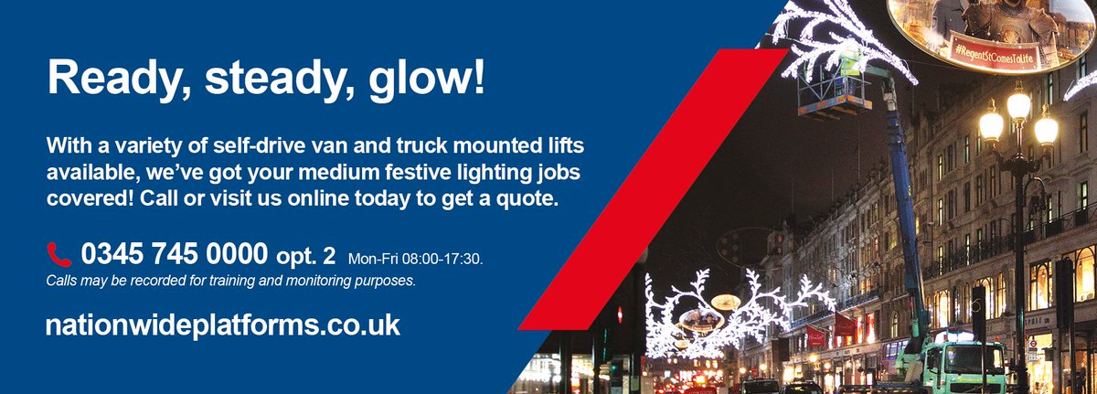 Festive lighting jobs don't need to be a headache with our self-drive van and truck mounted lifts! 🎄 These are ideal for:
✅ Street lighting
✅ Shopping centres
✅ Short jobs &amp; quick removal from site

Call 0345 745 0000 or get your quote online: bit.ly/3Gx8yXu