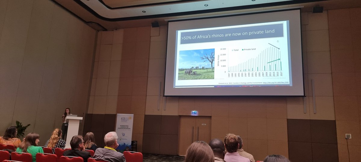 The resilience of wildlife ranching in a changing world: lessons from covid-19 @HayleySClements presenting at #ICCB2023 Diversifying diversity of conservation revenues helps! @HELICS_Lab