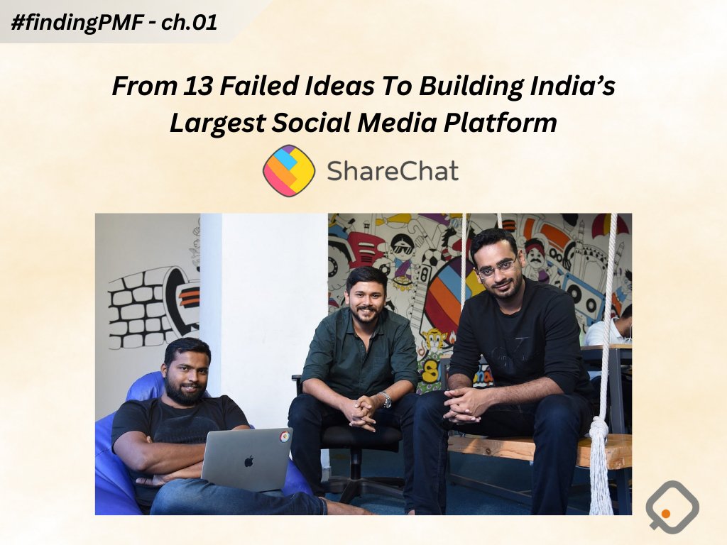 IndiaQuotient's tweet photo. “What you believe will work on paper may not work in reality. Shift your focus towards providing users with what they genuinely desire.” - advises @AnkushSach on how to achieve product-market fit.
Dive into @sharechatapp's journey of #findingPMF⤵️
https://t.co/6fcQ8M5SbU https://t.co/GVQiL61QM7