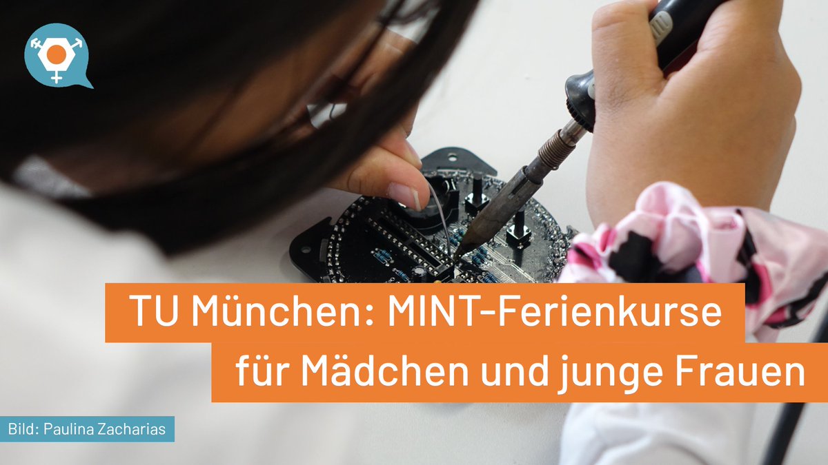 Die <a href="/TU_Muenchen/">TU München</a> bietet #MINT-#Sommerferien​kurse für #Mädchen und junge #Frauen ab 10 Jahren an. Es gibt zwischen dem 31.07. und 18.08. insgesamt 28 zwei- bis viertägige Kurse, etwa zu #Energie, #KI oder #Stadtplanung.
tum.de/studium/von-de…